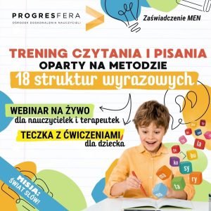 Trening czytania i pisania - kurs z wydrukowanymi materiałami na zajęcia